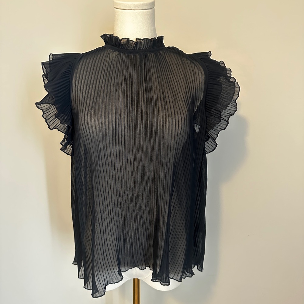 ANTHROPOLOGIE Elegant Pleated Top